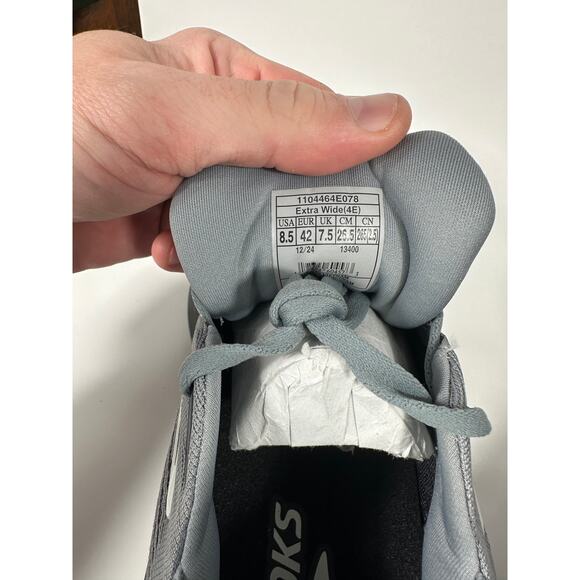 Brooks Glycerin GTS 22 Men’s (Gray / Black, Sz 8.5 Wide 2E) NWOB - Picture 8 of 8